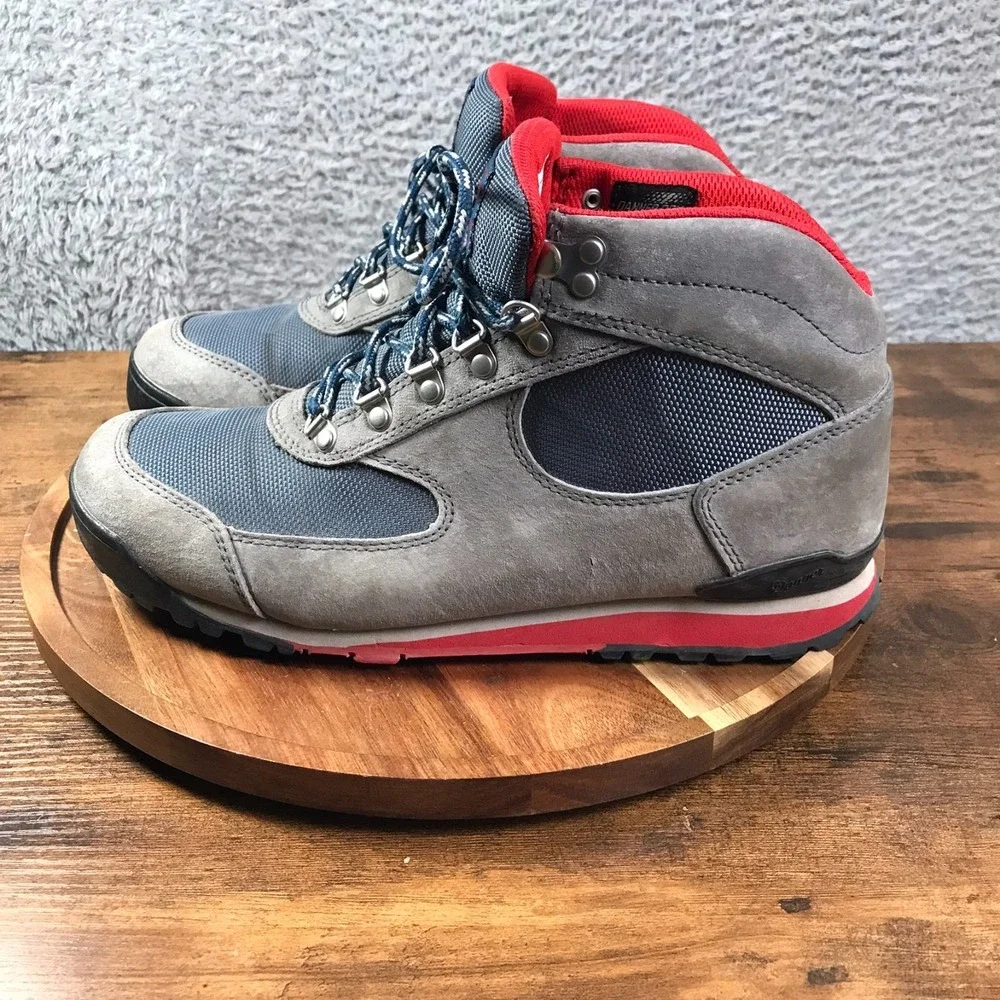 Danner Jag Hiking Boot Mens 8.5 Steel Gray Blue Wing Suede Casual Outdoor Shoes